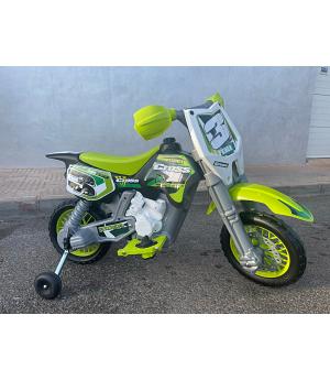 MOTO CROSS FEBER 6V VERDE - FE12223